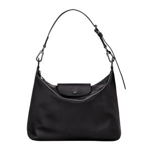 longchamp le pliage xtra hobo bag medium black leather